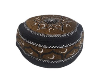 Men's Embroidery Islamic Prayer Kufi/Cap- (Size-60cm)-Collection-1