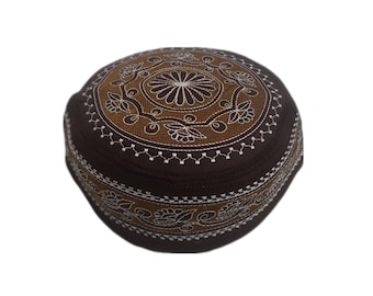 Men's Embroidery Islamic Prayer Kufi/Cap- (Size-59cm)-Collection-2