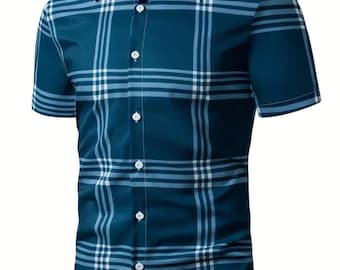 Men's Shirt short sleeve button down Casual shirts