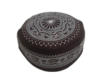 Men's Embroidery Islamic Prayer Kufi/Cap-(Size-56cm)-Collection-2