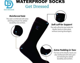 Waterproof Wudhu (Masah) Socks 100% Sharia'h Compliant