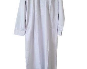 Men's White Qatri style Thobe by  Best Fashion LLC