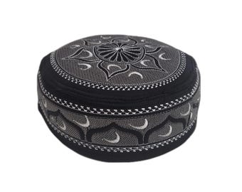 Men's Embroidery Islamic Prayer Kufi/Cap- (Size-59cm)-Collection-1