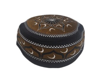 Men's Embroidery Islamic Prayer Kufi/Cap-(Size-56cm)-Collection-1
