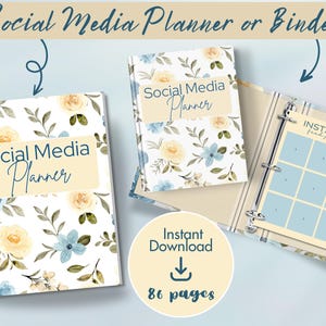 Ultimate Social Media Organizer and Planner | Online Business Edition - Instant Download