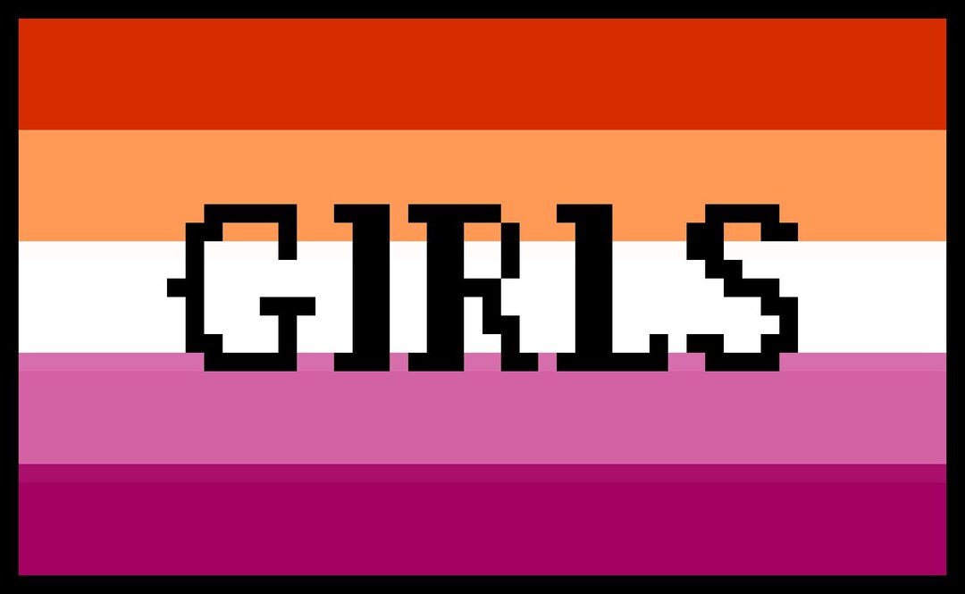 Lesbian Pride Flag Crochet Grid Pattern - Etsy