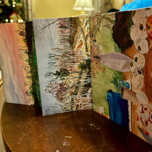Einzelbild Aquarell Druck Grußkarte mit Umschlag