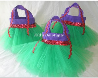4 Party Favor Tutu Bags for your Disney Princess Ariel Birthday Party