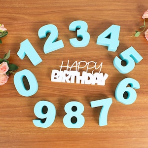 Happy Birthday stand and Birthday Number Candle Holder,  birthday decoration,  dried flower stand, birthday gift，Candle holder