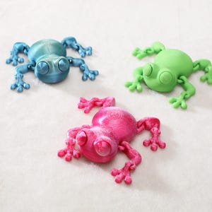 Gift for Him , Tree Frog ,3D Printed Fidget Toy,3D Frog Desk Toy,Autism Fidget Toy Stim Toys,Birthday Gifts,3D Printed Frog Toys