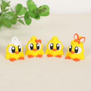 3D Printed Cute Chick Keychain | Cute Chick Toy | Mini Bag Ornaments | Small Decor | Fun Keychain | Cute Bag Accessories | Cute Unique Gift