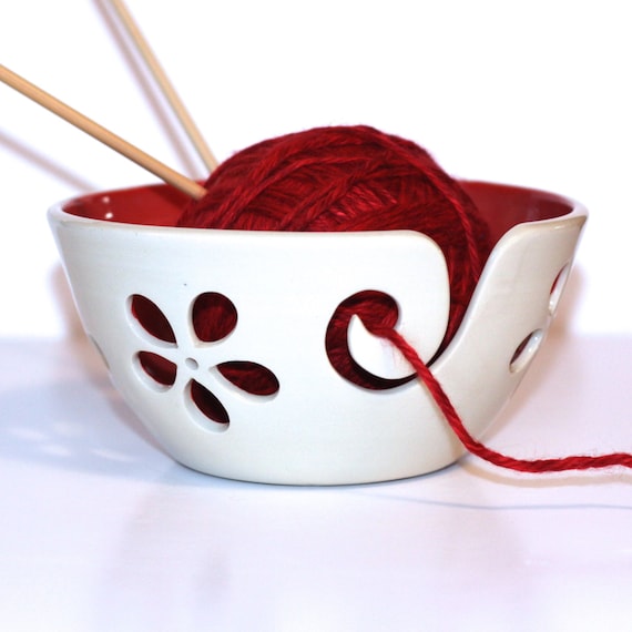 Yarn Bowl, Kitty-proof Yarn Bowl, Cat Yarn Bowl, Ceramic Yarn Bowl, Knitting  Bowl, Yarn Holder 