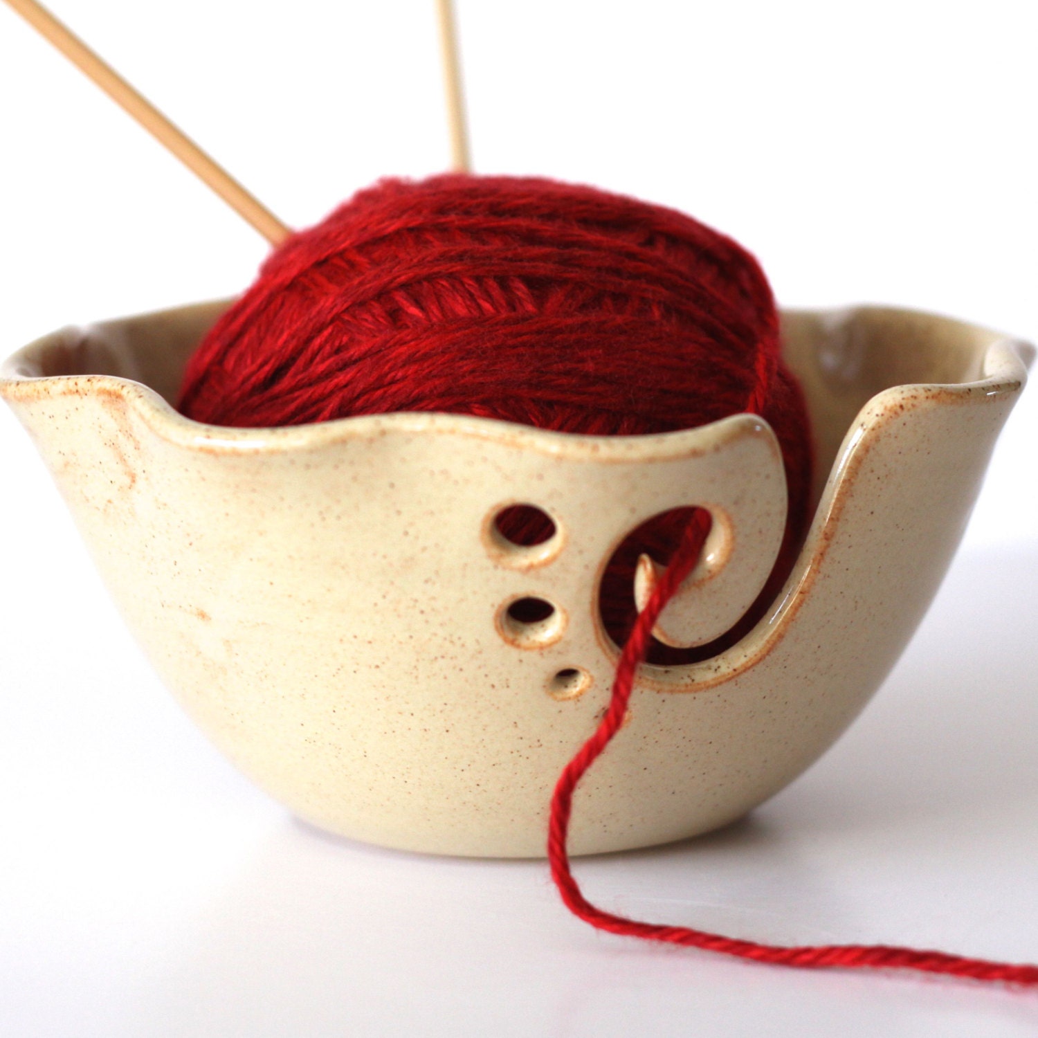Ruffled Yarn Bowl / Yarn Bowl/ Knitting Bowl / Crochet Bowl / Etsy