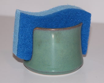 Sea Foam Green Ceramic Sponge Holder | Made to order