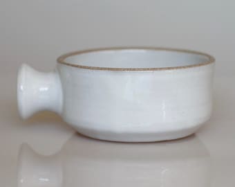 Ceramic Shaving Mug / Ridges for a Good Lather / Comfortable Handle / Made to Order