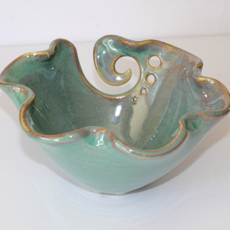 Bowl De Cerámica Para Ovillos - Ideal Para Tejer Y Hacer Ganchillo, Mantiene El Hilo Ordenado
