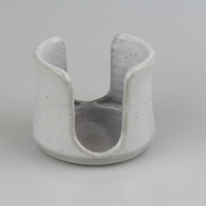 Sponge Holder, Ceramic Sponge holder, pottery sponge holder, white with grayish tint sponge holder,  Made to Order