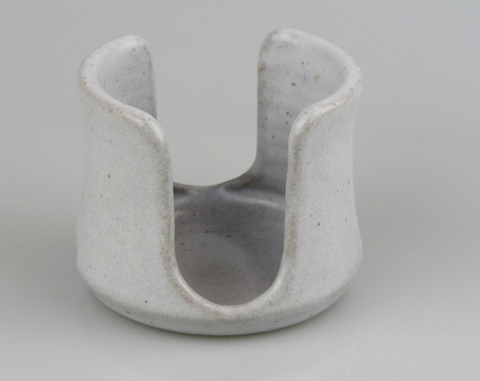 Sponge Holder, Ceramic Sponge Holder, Pottery Sponge Holder, White With
