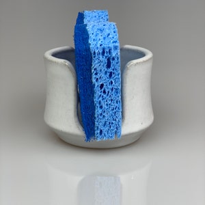 Sponge Holder, Ceramic Sponge holder, pottery sponge holder, white sponge holder,  Made to Order