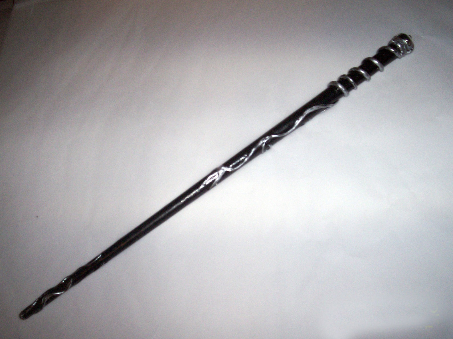 Black and Silver Magic Wand Original Design Etsy