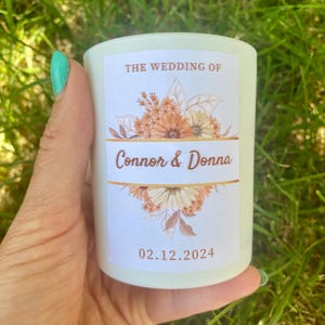 Wedding Gift Luxury Candle, Unique Personalised Wedding Gift for Couple, Bride
