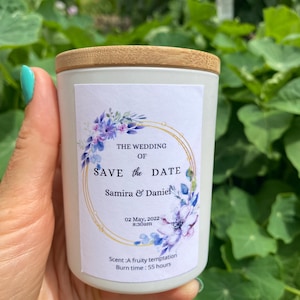 Personalised Wedding Gift for Couple - Wedding Gift Candle - Unique Personalised Wedding Gift for Couple, Bride