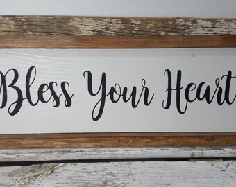 Bless Your Heart Inspirational Cross Ornament Bless your Heart is Embossed on the Front of CrossYour thoughtfulness and kindness Set you far apart. Bless Your Heart Inspirational Cross Ornament Bless your Heart is Embossed on the Front of CrossYour thoughtfulness and kindness Set you far apart.