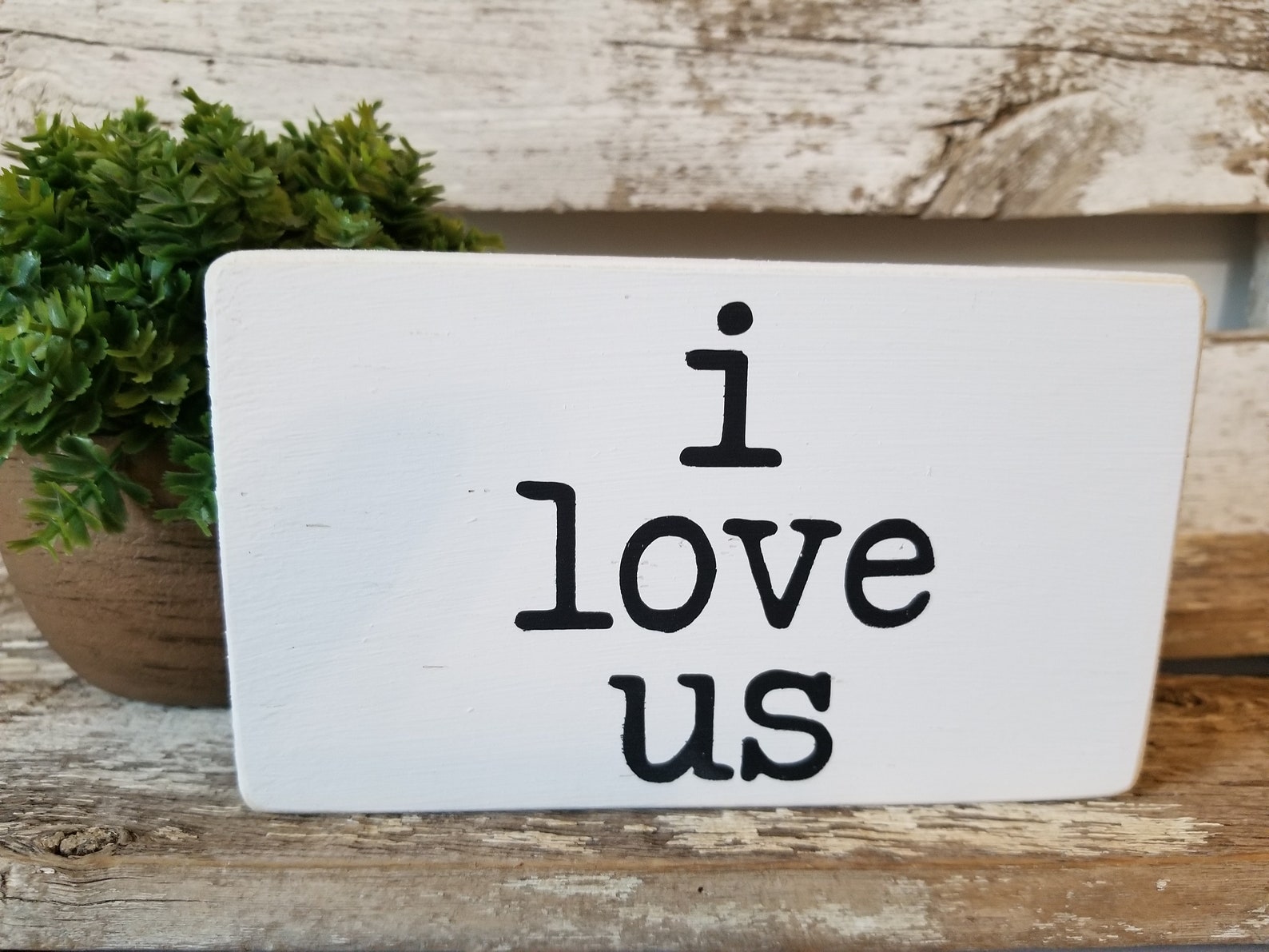 I Love Us 4 X 6 Mini Black Wood Sign Home Decor | Etsy