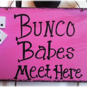 Bunco Dice Red Wood Custom Game Babes Girls Night image 2