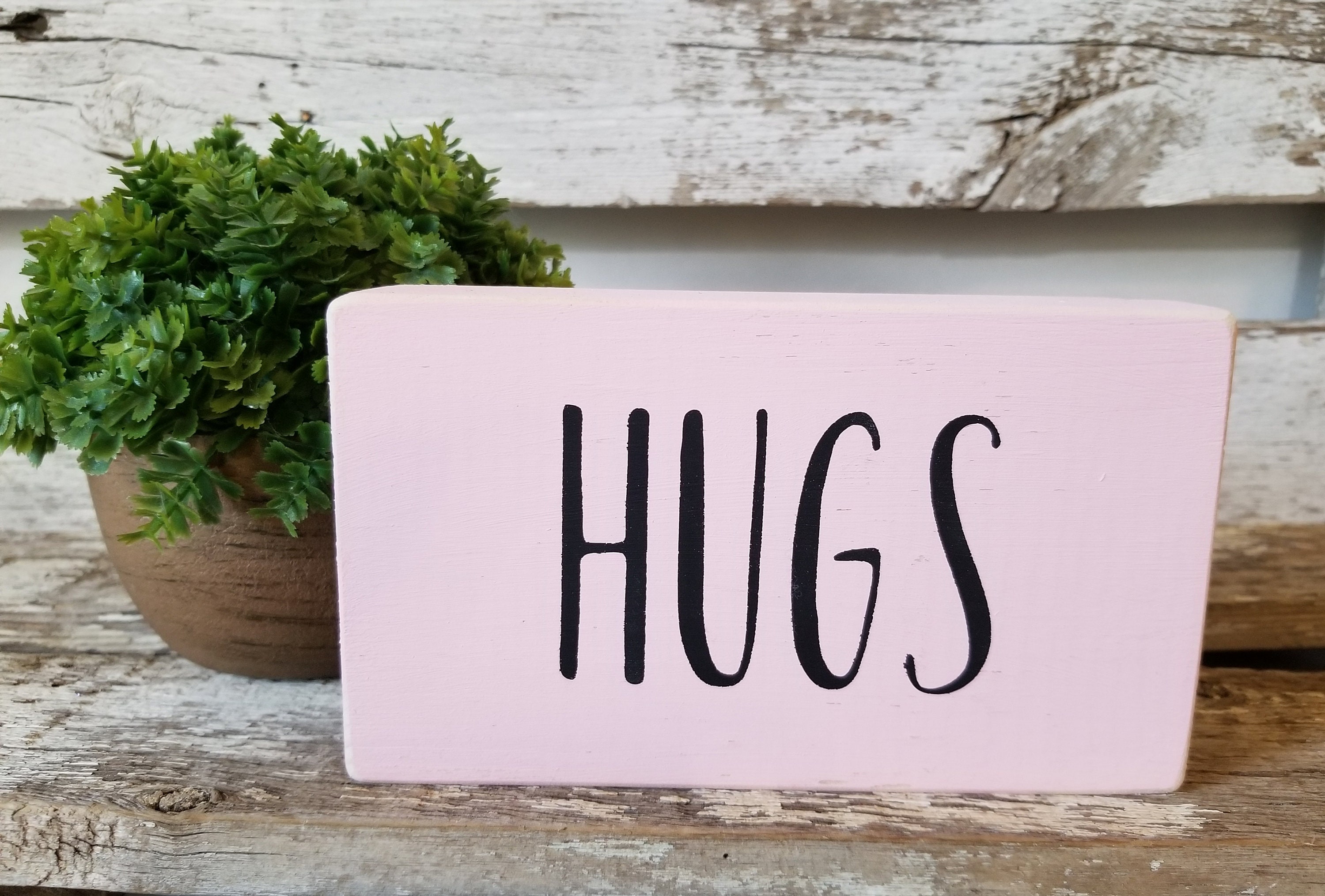 Hug Rustic Stop Sign Hugs 4