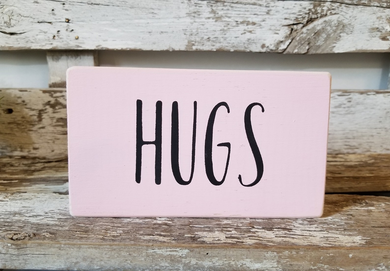 Hug Rustic Stop Sign Hugs 4