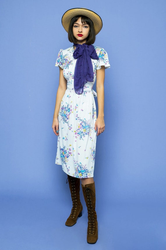 Vintage Midi Summer Dream Dress Floral 70s 60s 80s
