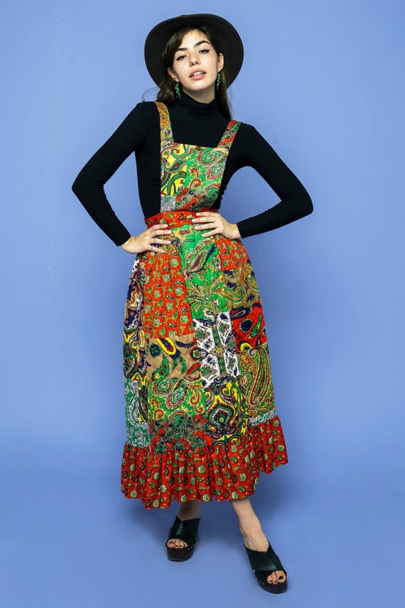 Vintage Patchwork Jumper 70s/80s