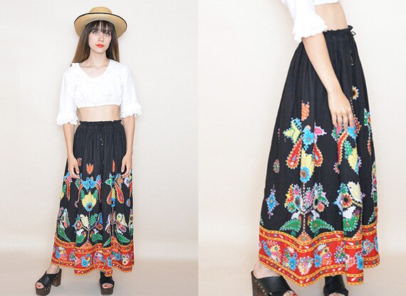 ethnic maxi skirt