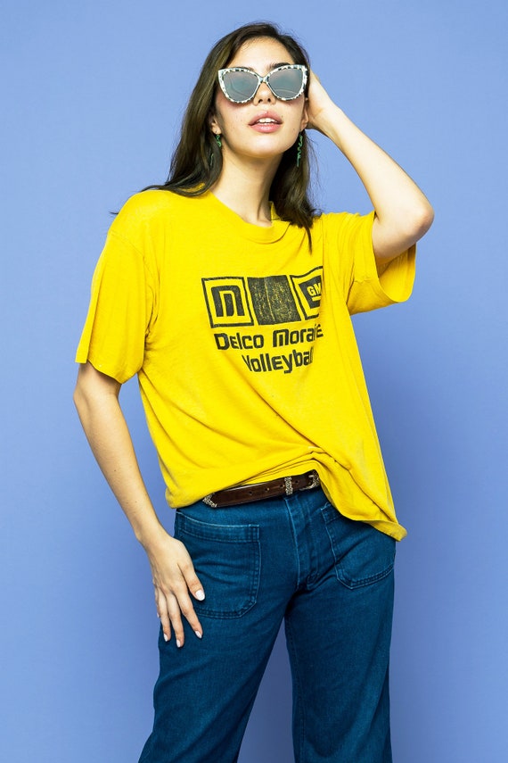 vintage super soft sporty tee 80s oversized 50/50