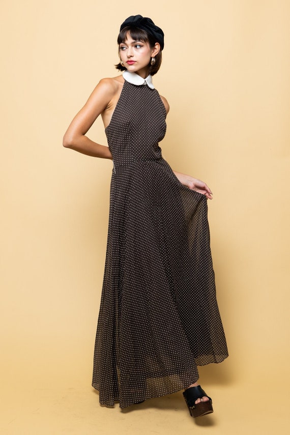 Maxi I Love Polka Dots Halter Dress