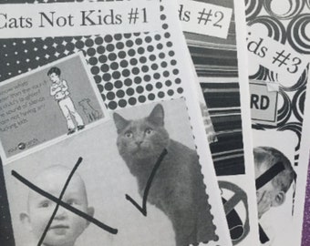 PDF DEAL! All 3 Cats Not Kids Zines in PDF format