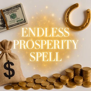 ENDLESS PROSPERITY SPELL - Upgrade your life comfort level with real blessings! (Read the description to find what it offers)