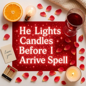 He Lights Candles Before I Arrive Spell - Romance prepped—every. single. time! (Read the description to find what it offers)