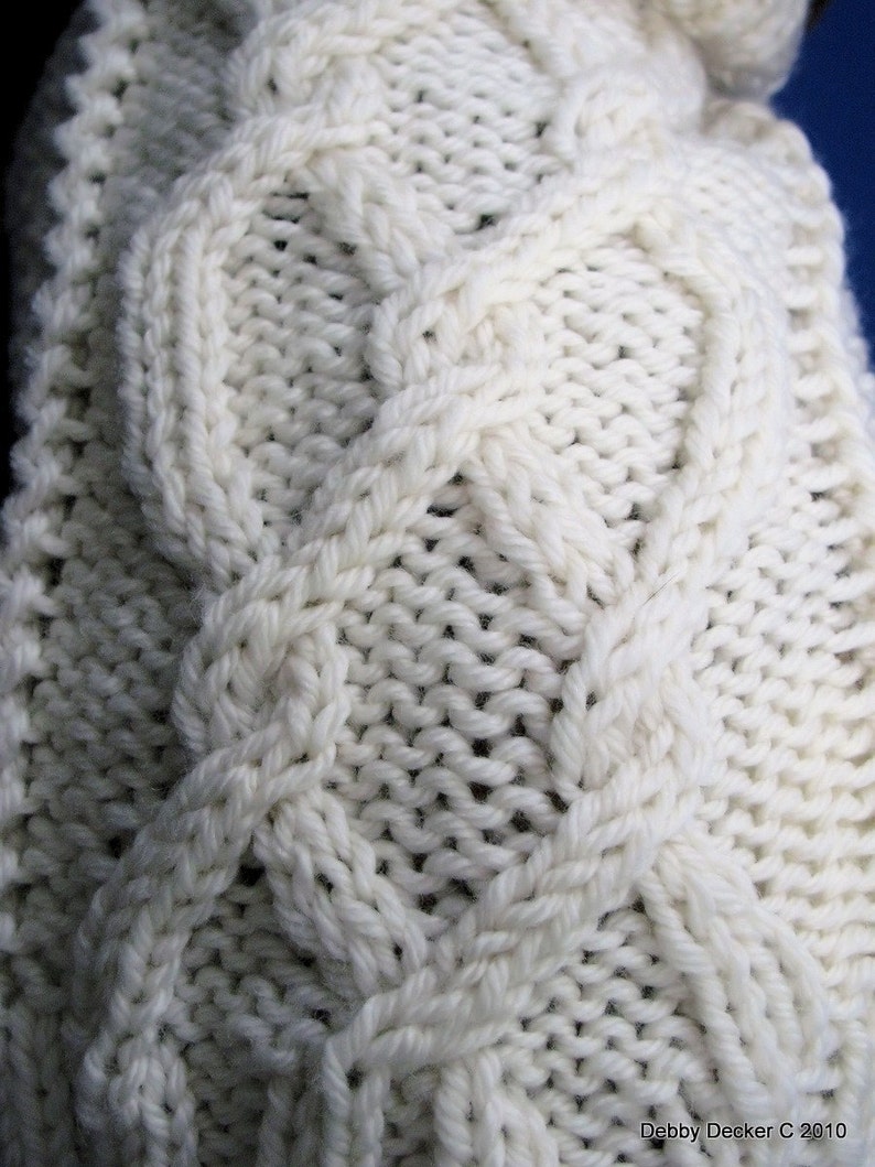 Dog Sweater Knitting Pattern EASY PDF Aran Pretzel Twist Etsy