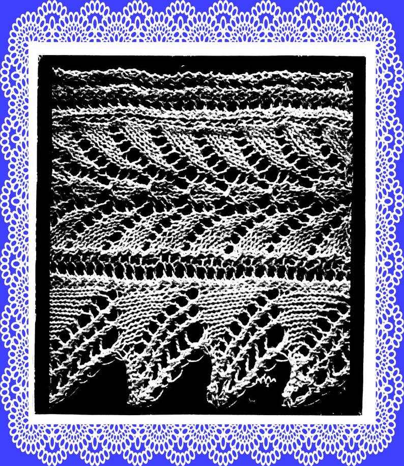 Knitted Lace Edgings Needlecraft Series 3 Set 1 Vintage | Etsy