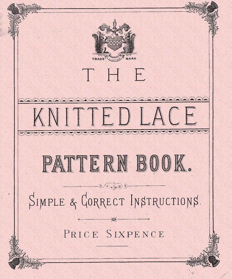 Knitted lace edgings 6 Victorian designs Set 2 Downloadable PDF image 3