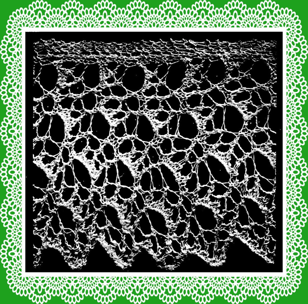 Knitted Lace Edgings Needlecraft Series 3 Set 3 Vintage Knitting ...