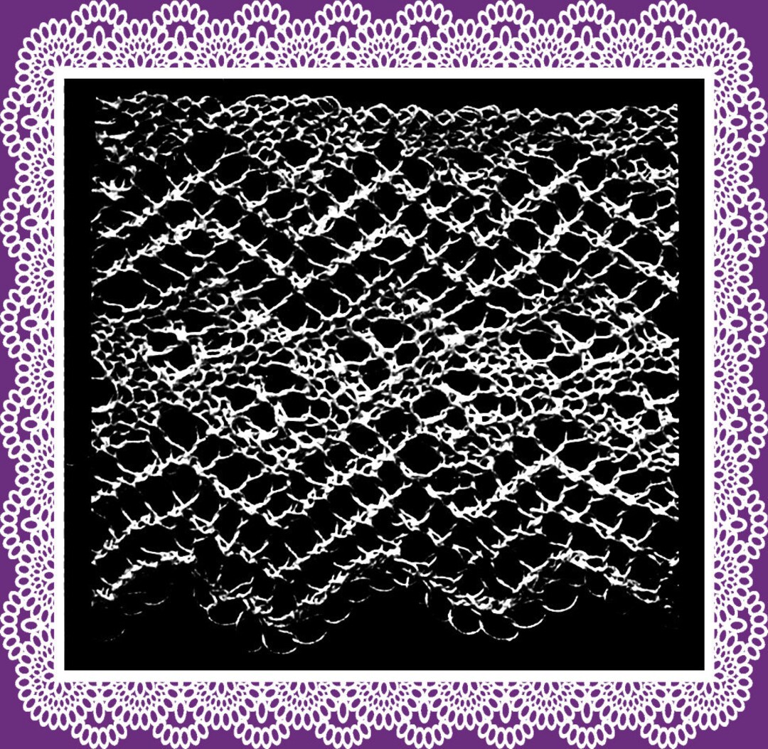 Knitted Lace Edgings Needlecraft Series 3 Set 8 Vintage Knitting ...