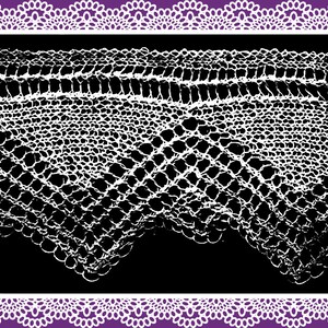 Knitted Lace Edgings Needlecraft Series 3 Set 8 Vintage Knitting ...