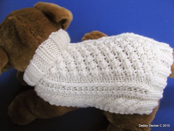Easy To Knit Aran Knit Dog Sweater Knitting Pattern Garden Path Design Instant Download Pdf Easy To Knit Aran Knit Dog Sweater Knitting Pattern Garden Path Design Instant Download Pdf