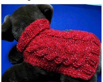 cabled dog sweater pattern