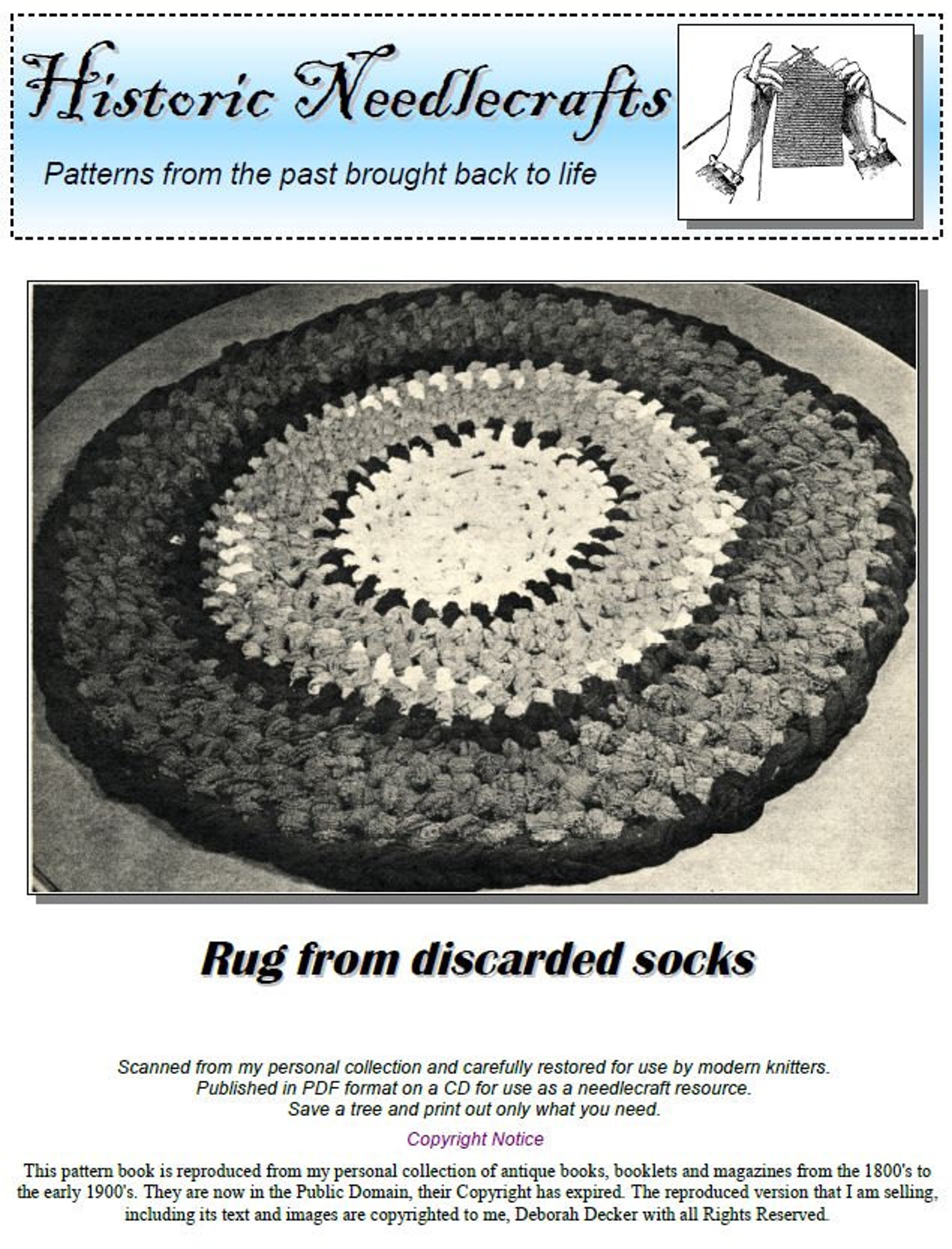 Rug pattern Make a rug with old socks Reuse repurpose Etsy