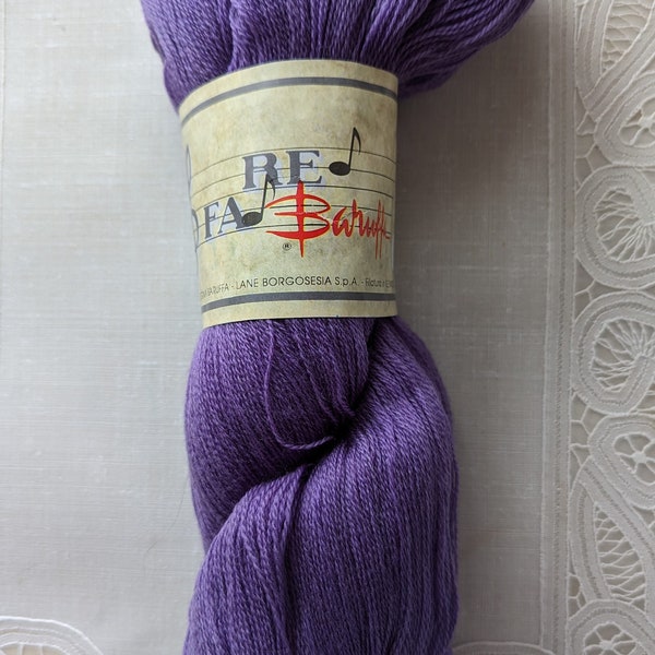 Baruffa Fa Re Cashwool Decatito Lace weight 100% extra fine merino wool  Lavender+- 1460 yards