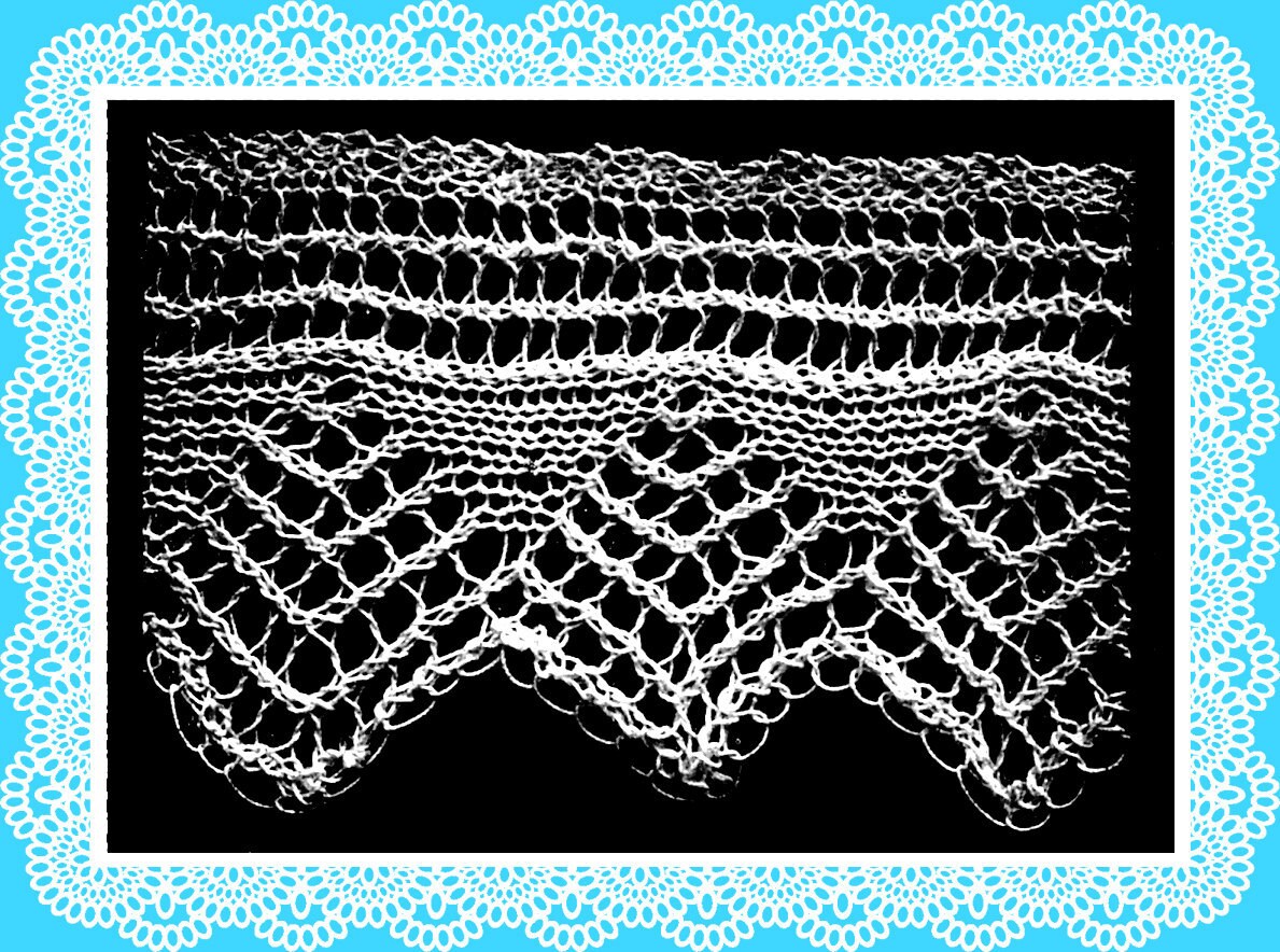 Knitted Lace Edgings Needlecraft Series 3 Set 2 Vintage Knitting 